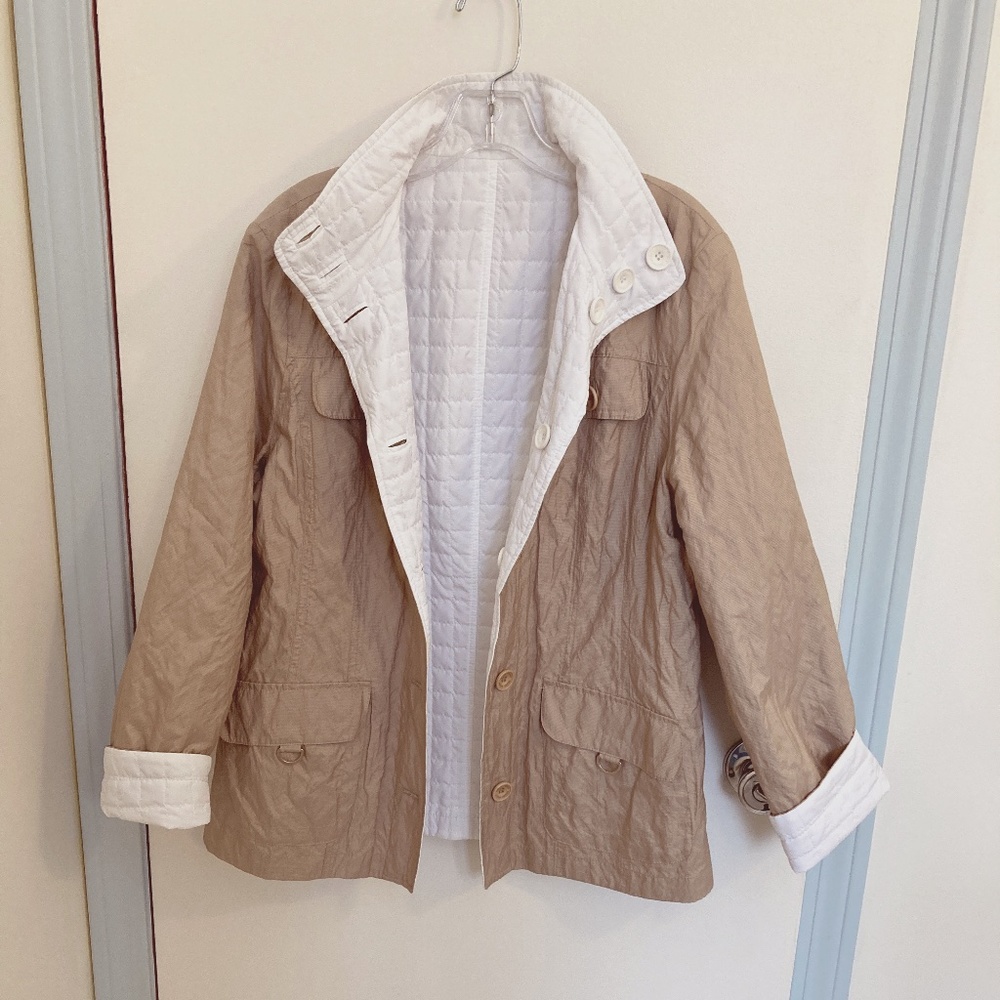 Gerry Weber Reversible Tan Or White Size 8 Lightw… - image 1